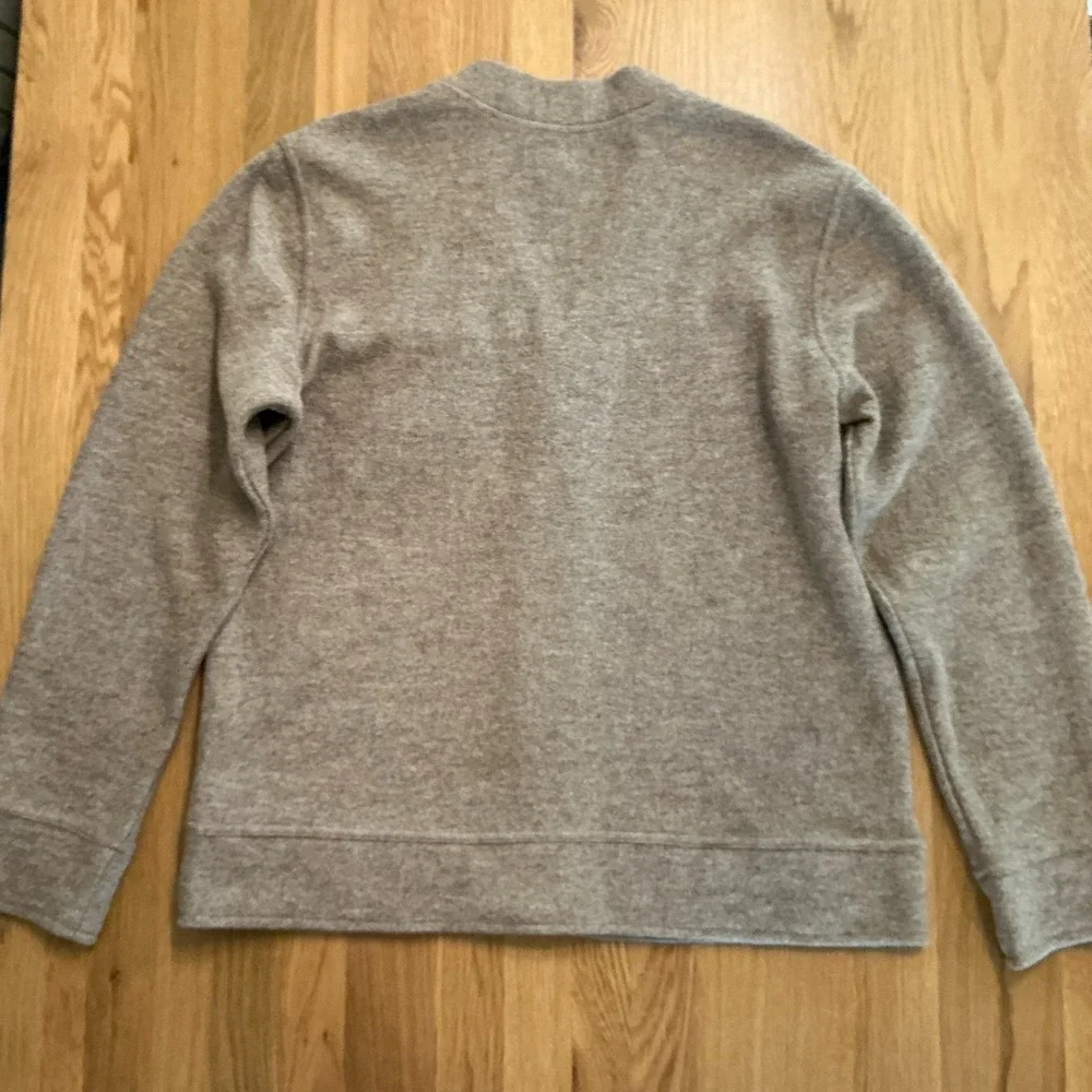 Banana Republic Mens Size L Boucle V Cardigan Camel Wool Blend Sweater NWT